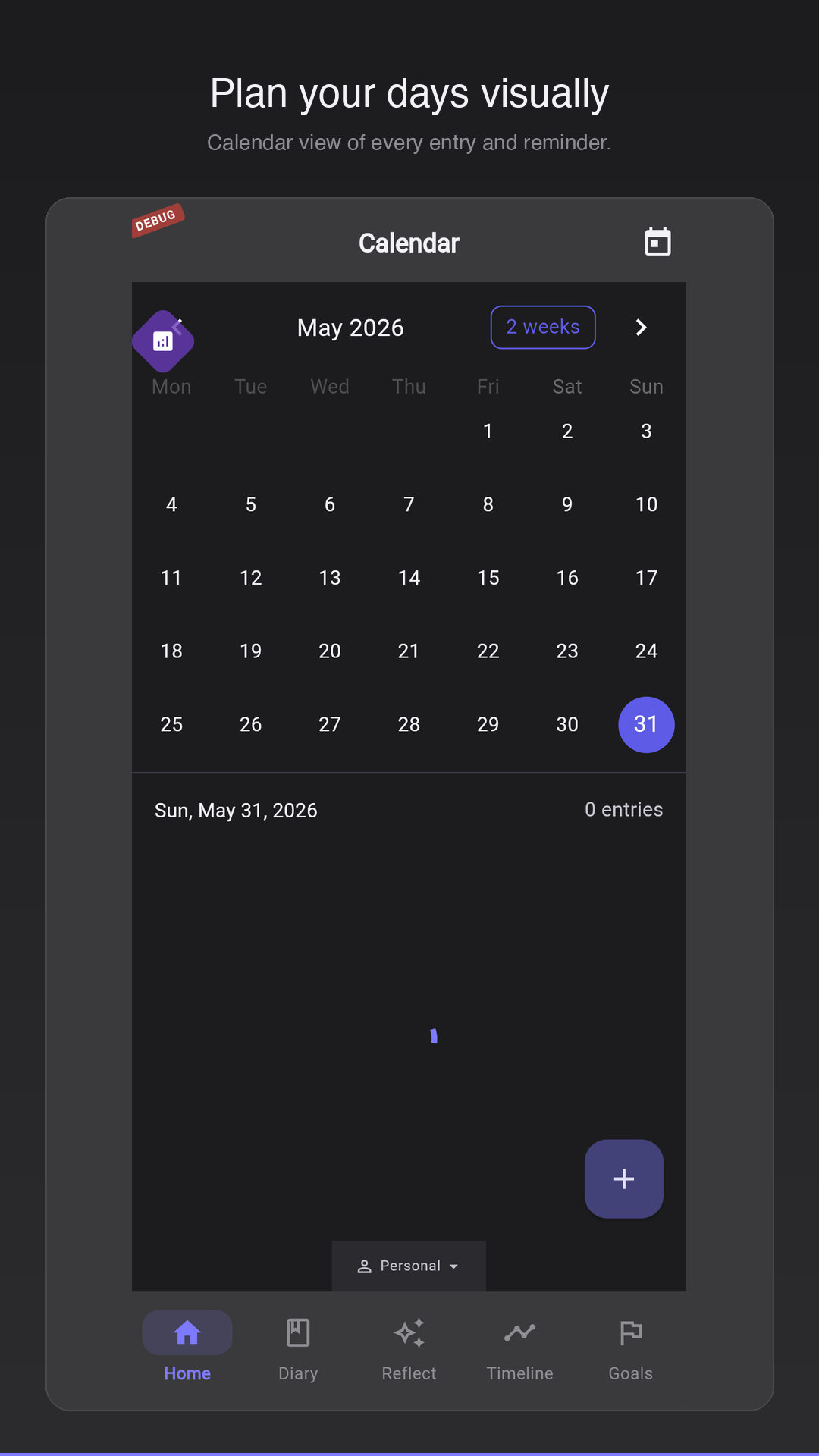 An offline journal app that still feels modern